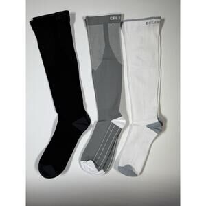 3 Pairs Compression Socks Medical Support Unisex S/M/L – CelerSport